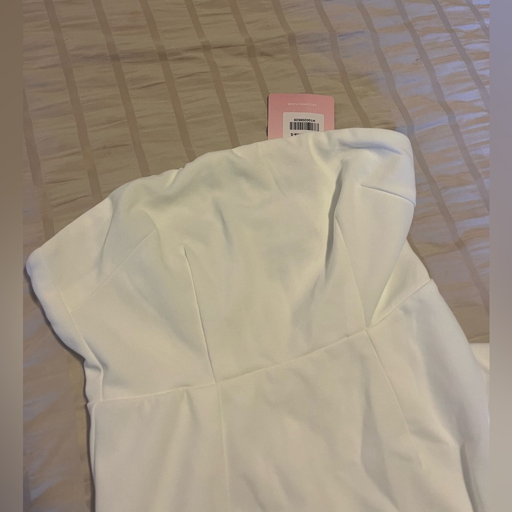 Hello Molly Asymmetrical White Dress - Picture 2 of 5